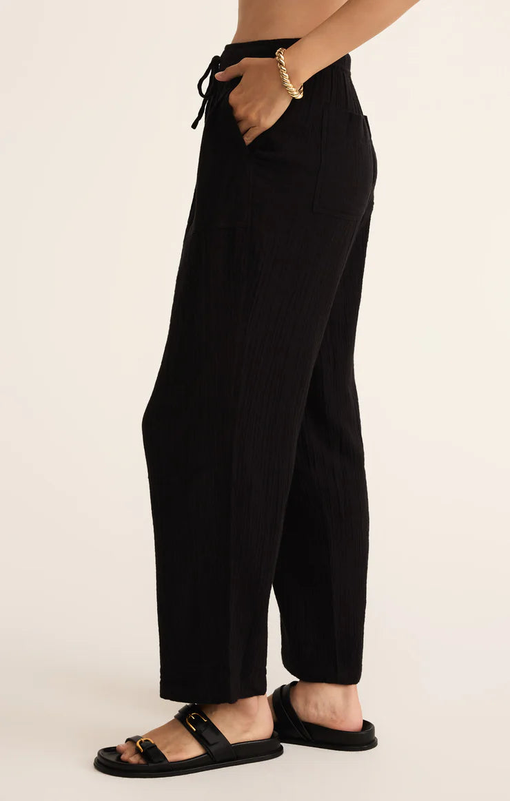 Plaza Airy Gauze Ankle Pant