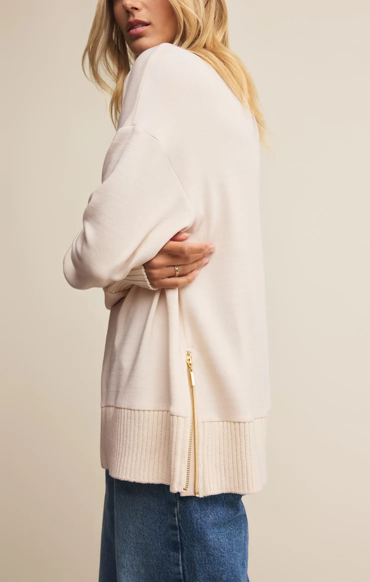 Sable Mock Neck Top