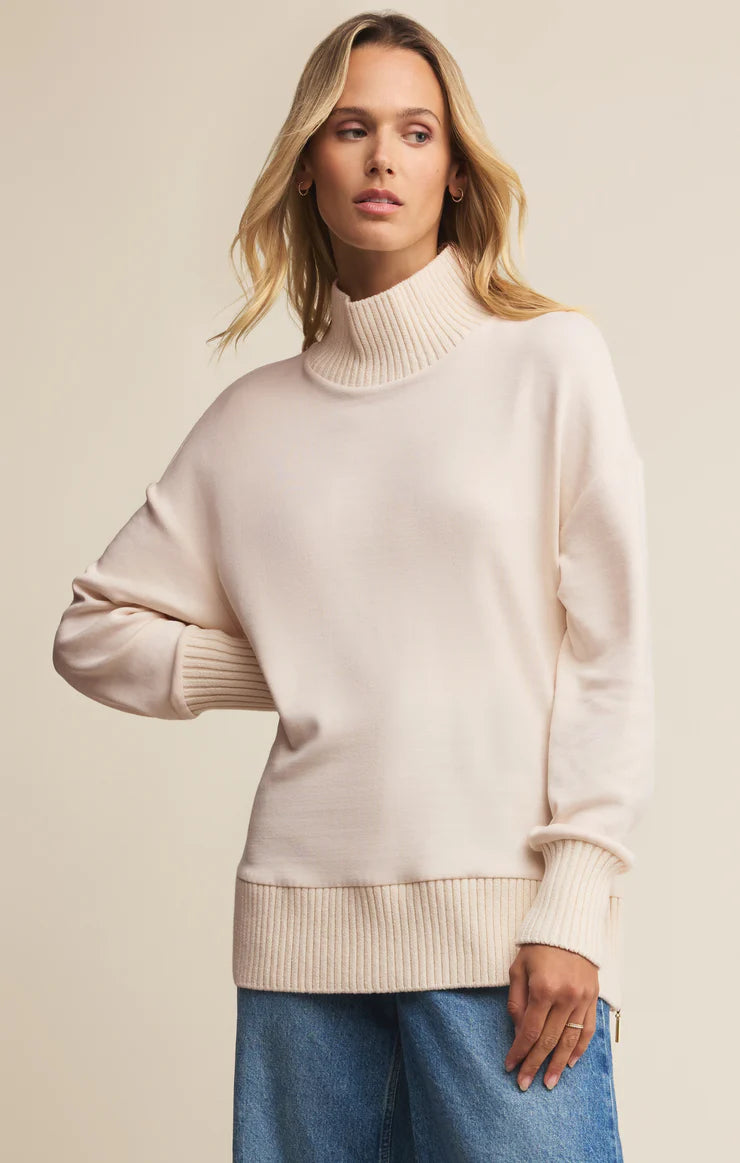 Sable Mock Neck Top