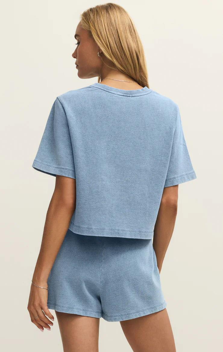 Cropped Knit Sweatshirt