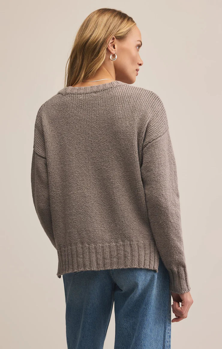 Textured Cotton Sweater