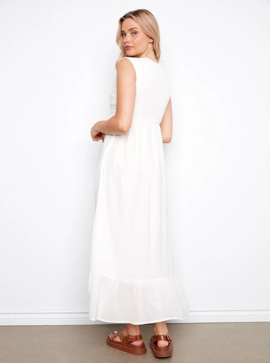 Charlie B Embroidered Cotton Blend Maxi Dress - OLIVIA'S