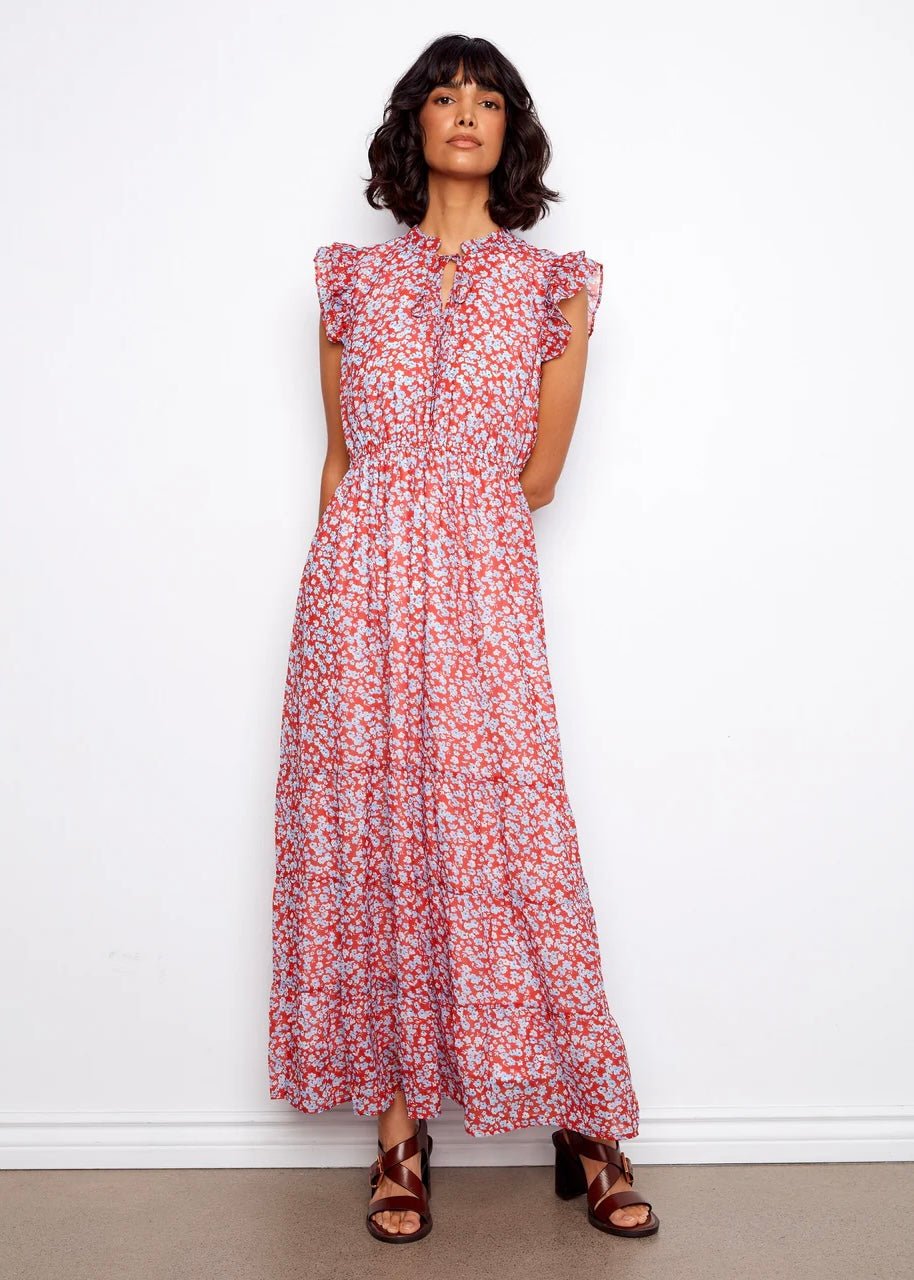 Charlie B Women's Printed Chiffon Sleeveless Maxi Dress - OLIVIA'S