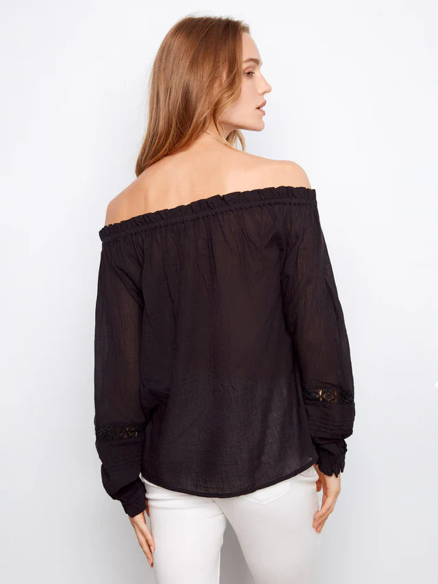 Charlie B Off-Shoulder Blouse