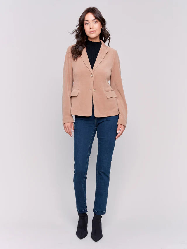 Knit Corduroy Blazer *