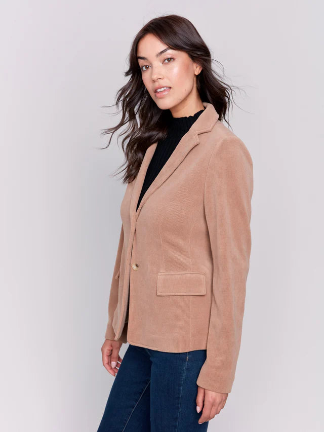 Knit Corduroy Blazer *