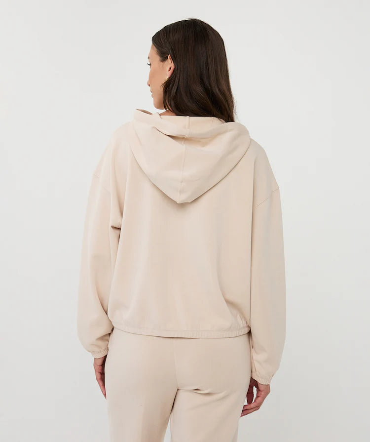 Sparkle & Shine Modal Hoodie - Ivory