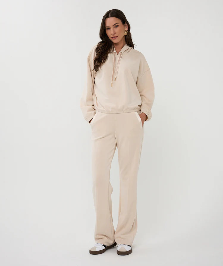 Sparkle & Shine Modal Hoodie - Ivory