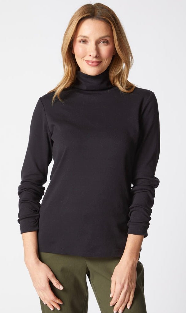 Habitat Women's The Not-So-Simple Black Turtleneck - OLIVIA'S