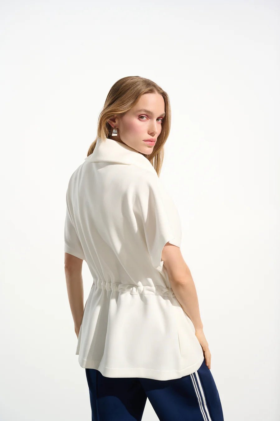 Joseph Ribkoff Boxy Jacket With Drawstring - OLIVIA'S