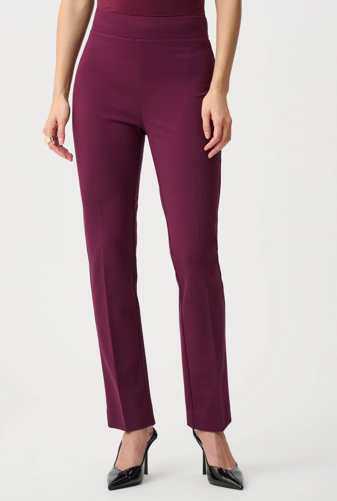 Joseph Ribkoff Heavy Knit Straight Pull-On Pants - OLIVIA'S