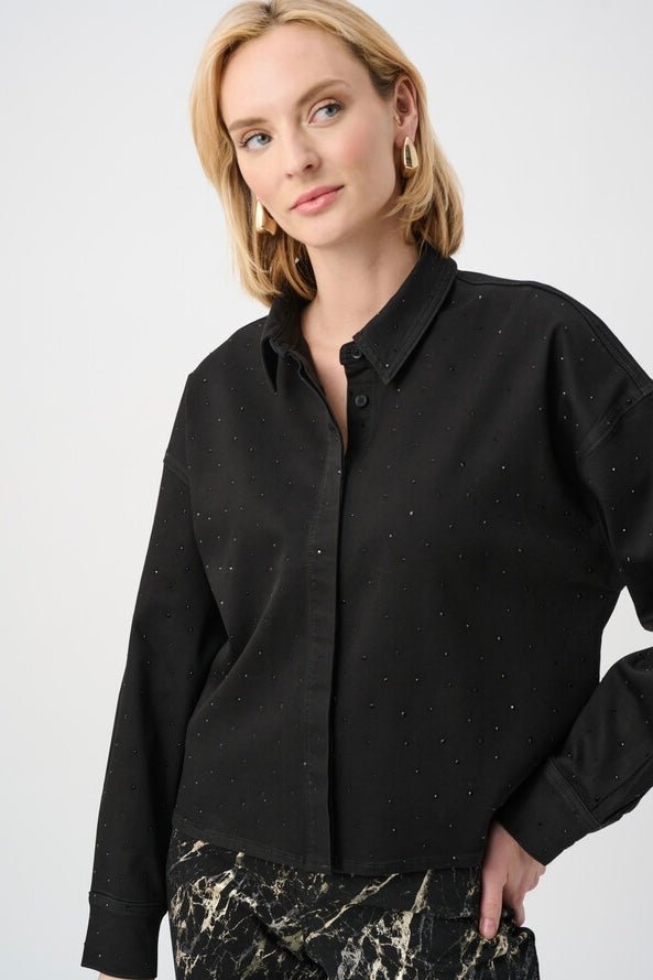 Joseph Ribkoff LS Sparkle top - OLIVIA'S