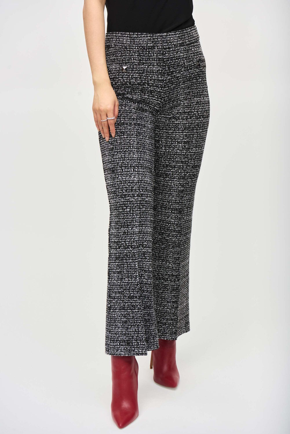 Marled Flare-fit Trouser