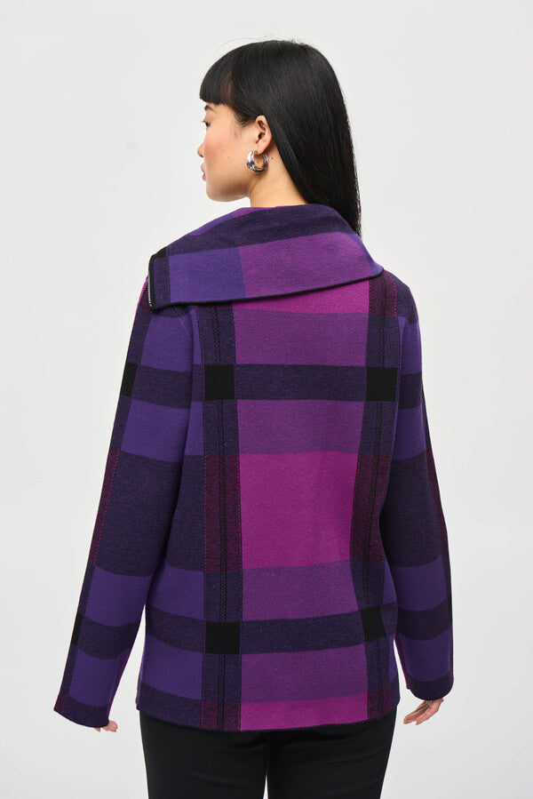 Tartan Cowl Neck Top