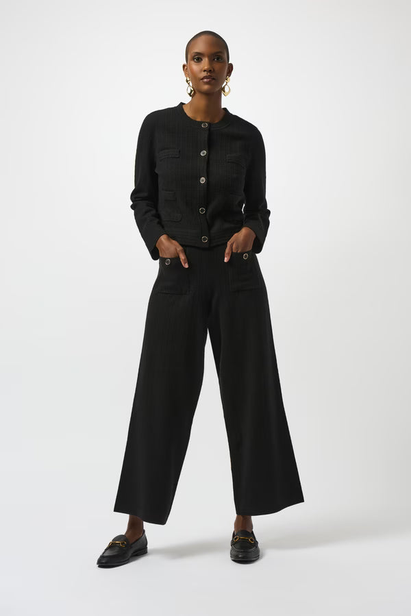 Crew Neck Sweater Jacket