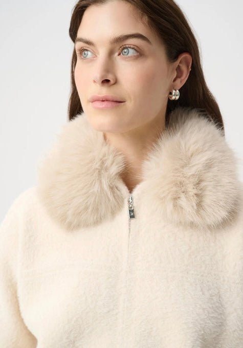 Joseph Ribkoff Women's Detachable Faux Fur Collar Jacket