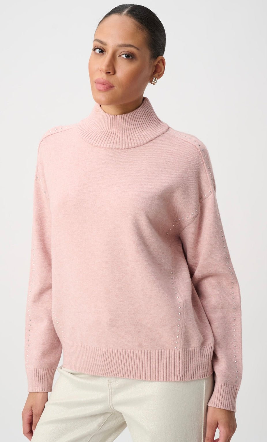 Joseph Ribkoff Women's Jewel Embellished Turtleneck Pullover Style - OLIVIA'S