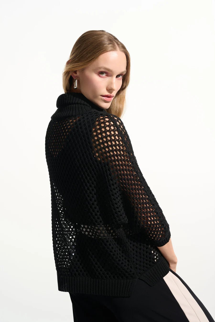 Joseph Ribkoff Woven Half-Zip Top - OLIVIA'S
