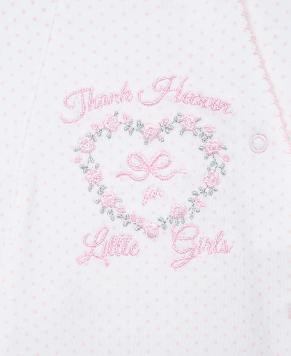 Little Me Thank Heaven For Little Girls Footie - OLIVIA'S