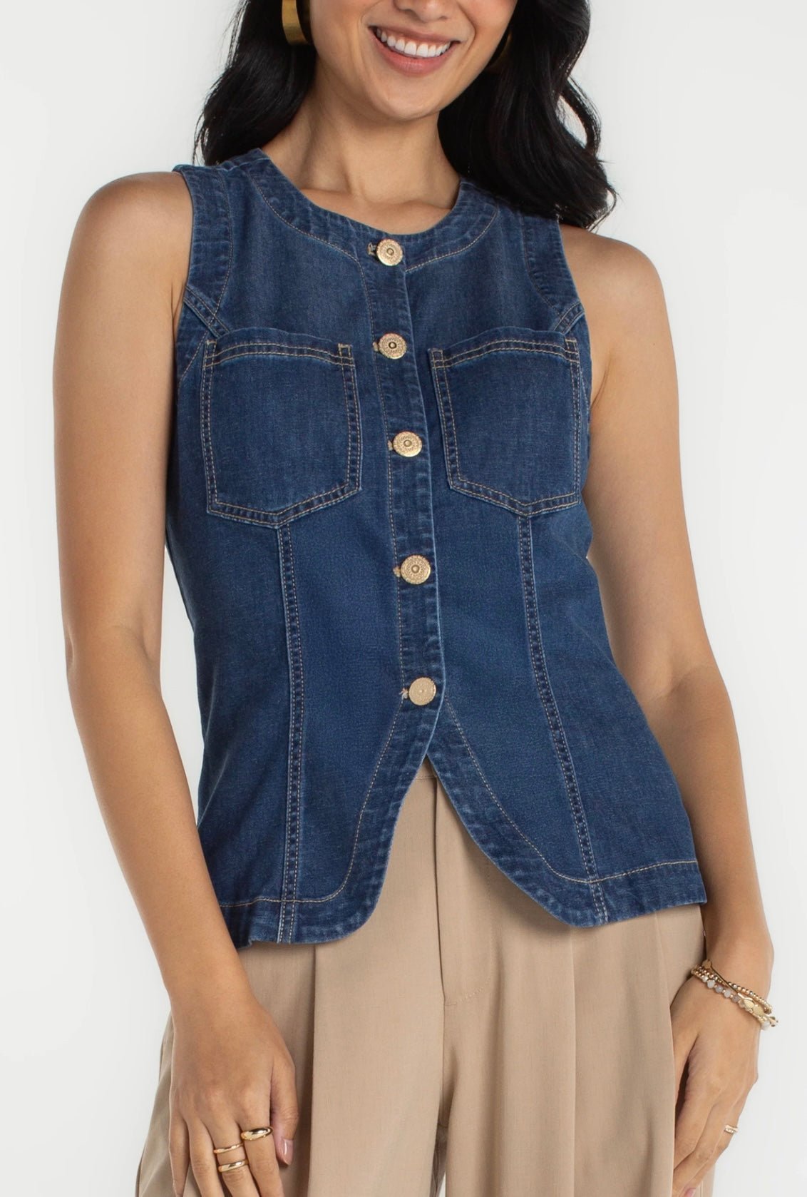 Liverpool Crew Neck Vest - OLIVIA'S