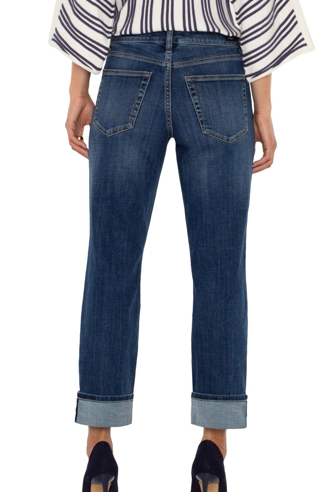 Liverpool Liverpool Marley Girlfriend Cuffed Jean - OLIVIA'S