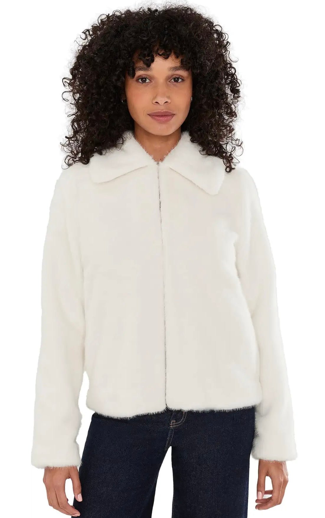 Liverpool Women's Collared Faux Fur Jacket - OLIVIA'S