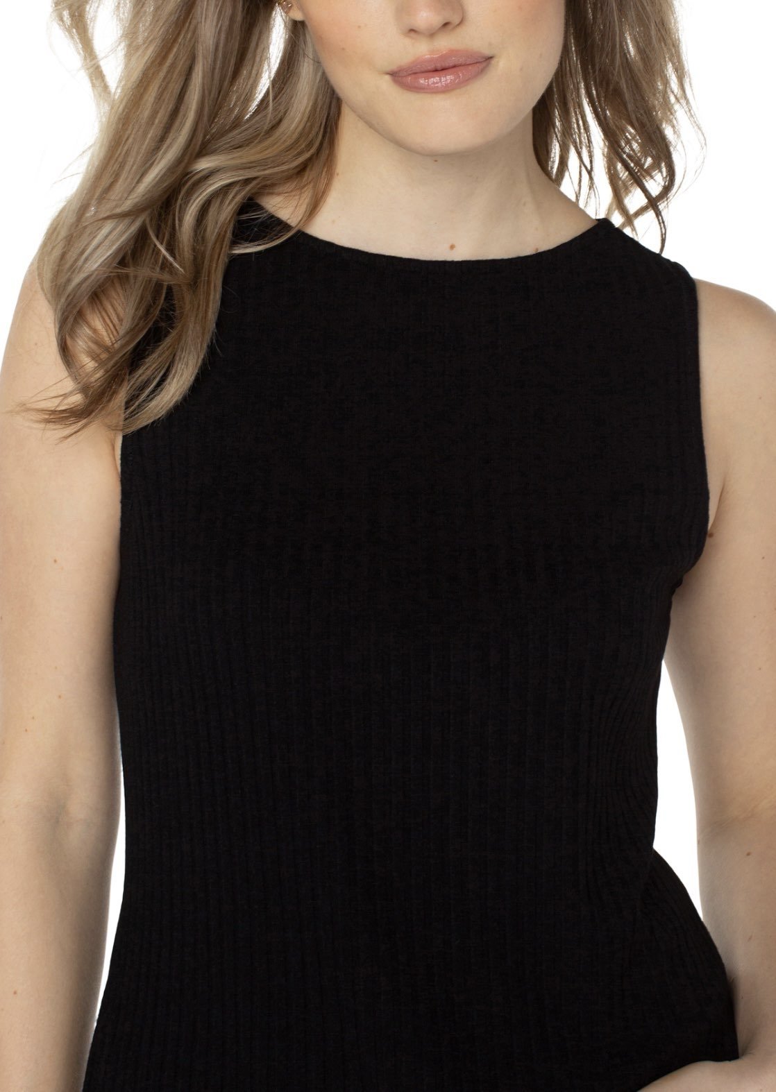 Liverpool Women's Sleeveless High Boatneck Knit Top - OLIVIA'S