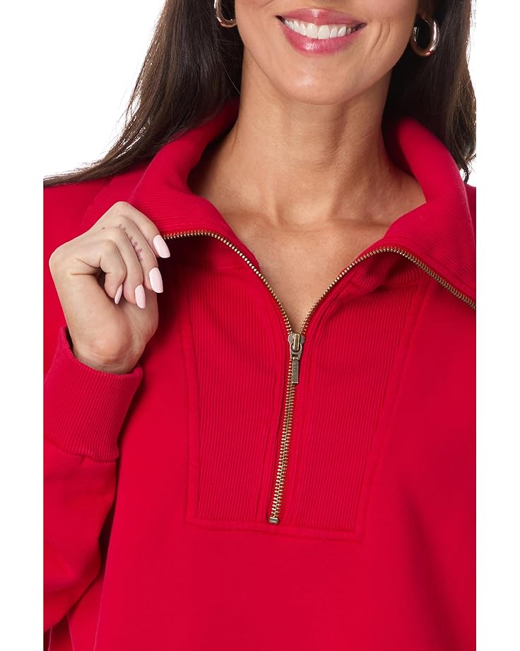 Long Sleeve Half Zip Sweatshirt - OLIVIA'S
