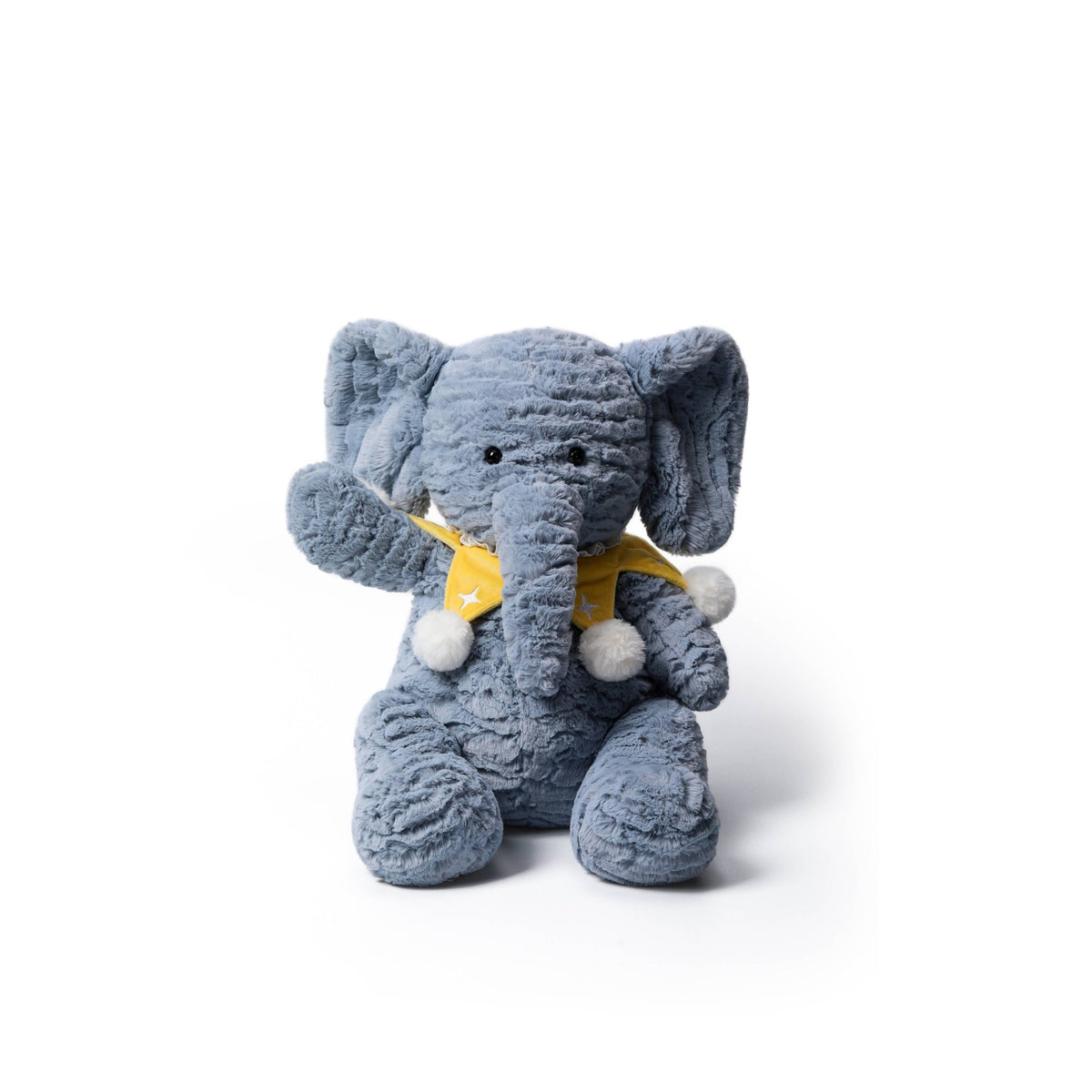 McHugs Starry Denim Elephant Weighted Plush Animal 7" - OLIVIA'S
