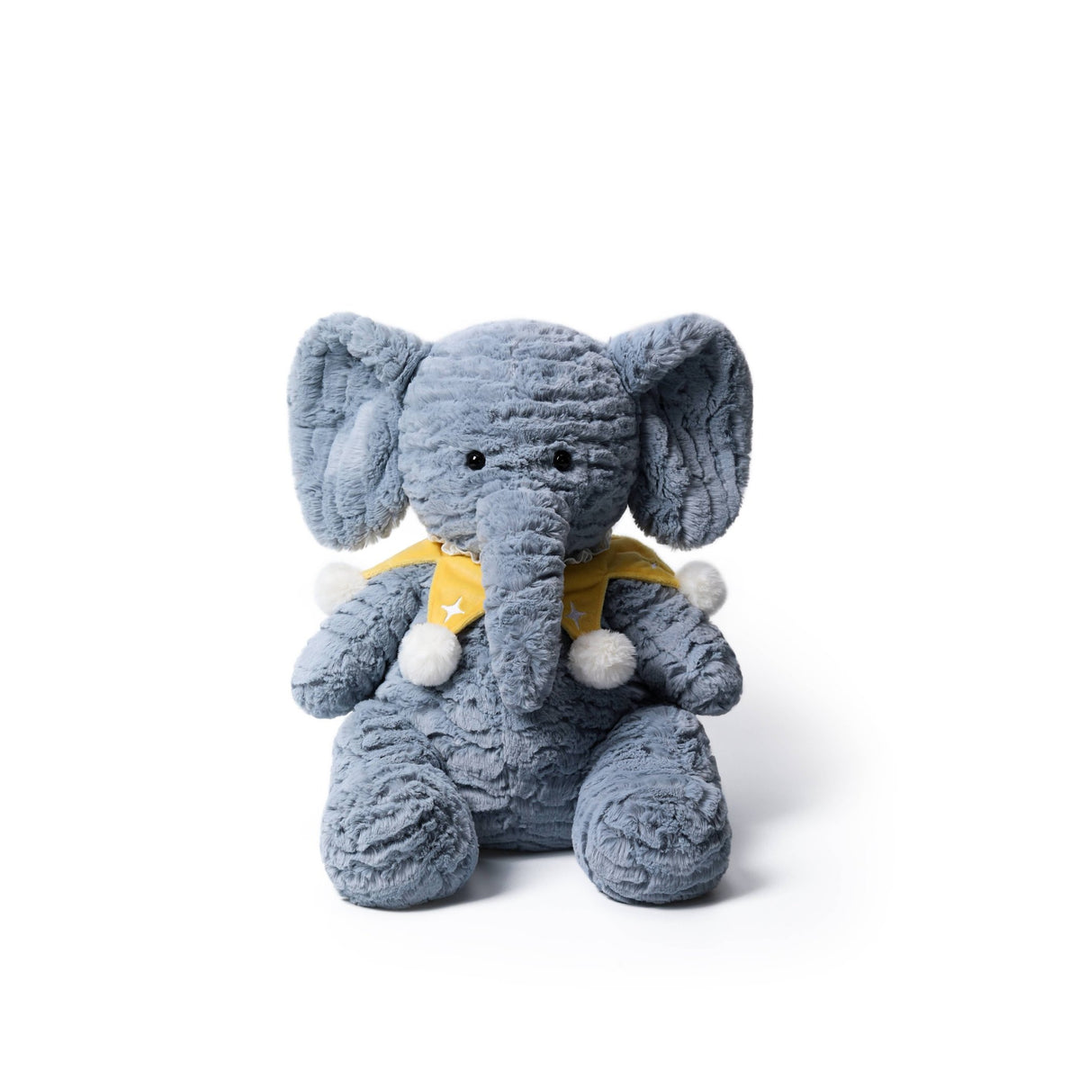 McHugs Starry Denim Elephant Weighted Plush Animal 7" - OLIVIA'S