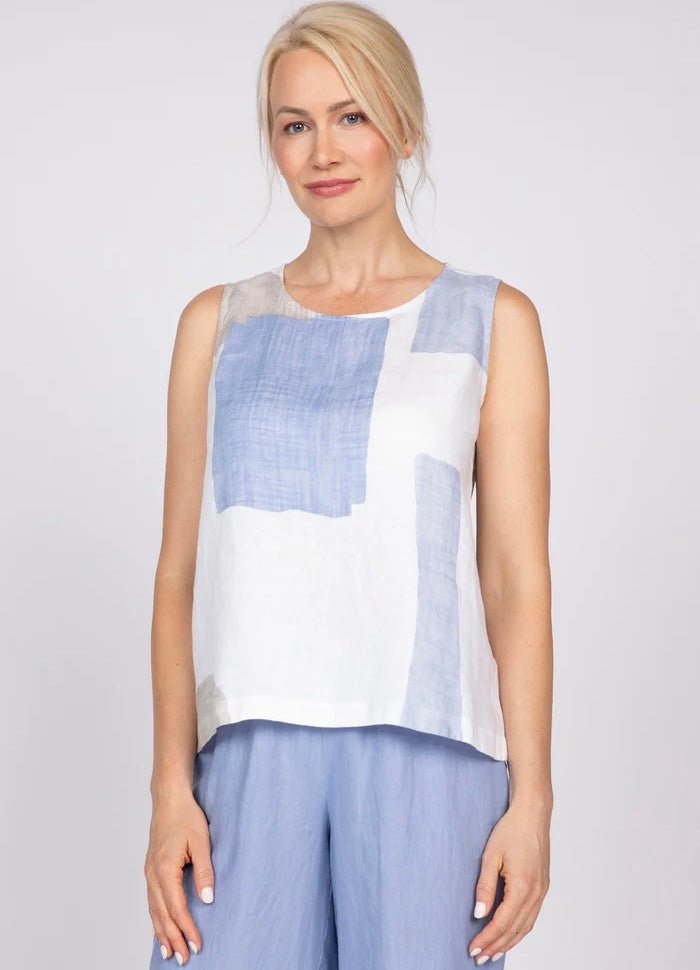 Olivia Women's Coastal Colorblock Sunset Tank - OLIVIA'S