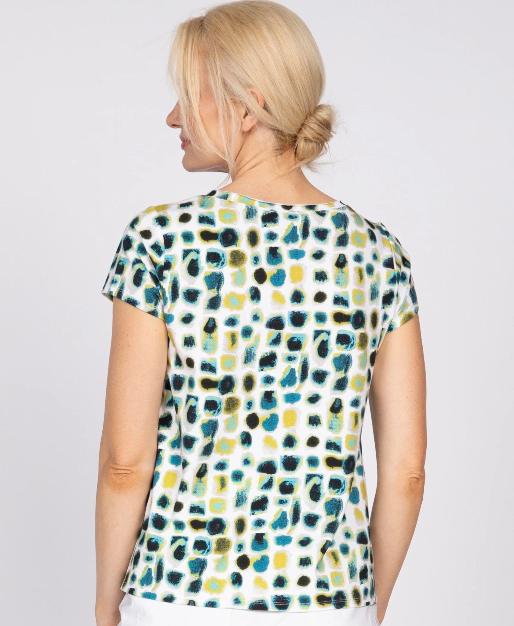 Olivia Women's Essential Knit Dot Cap Tee - OLIVIA'S
