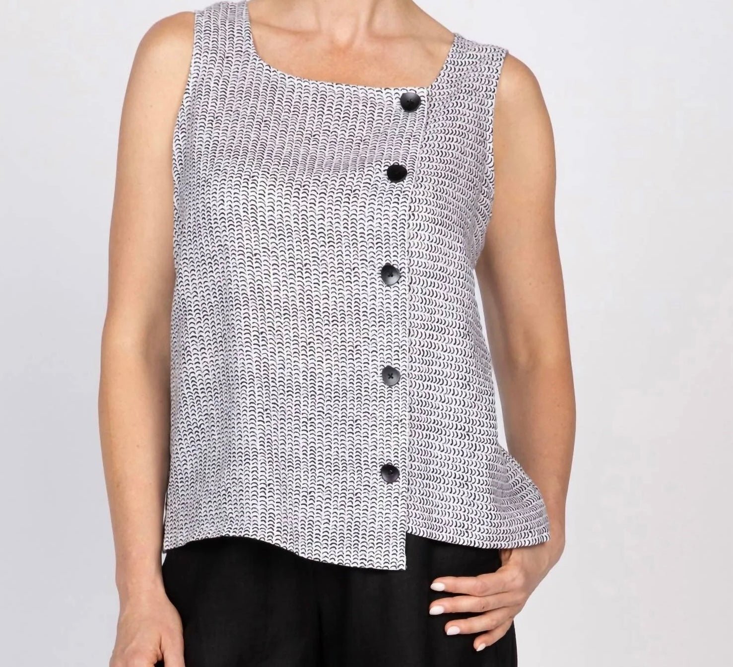 Olivia Women's Flax Stripe To the Left Top - OLIVIA'S