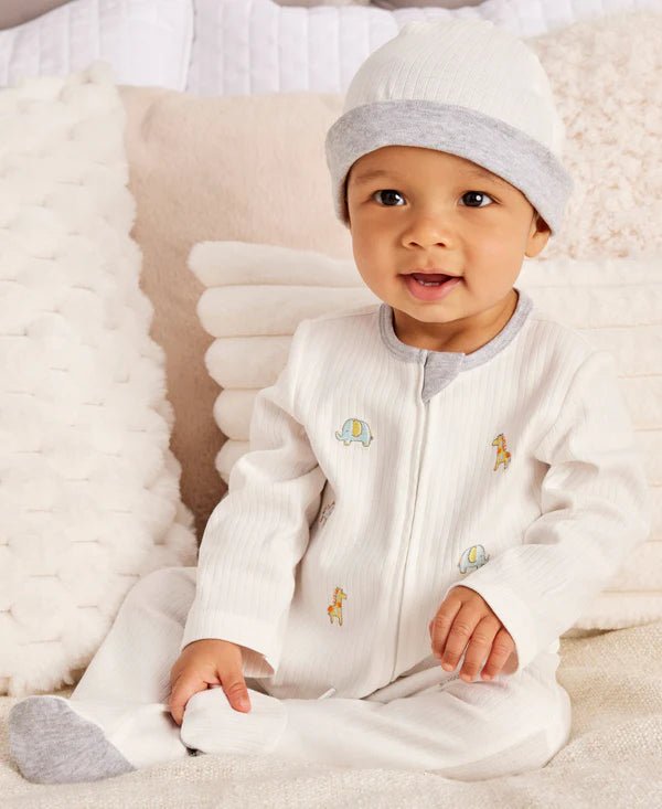 Safari Baby Footie & Hat - OLIVIA'S