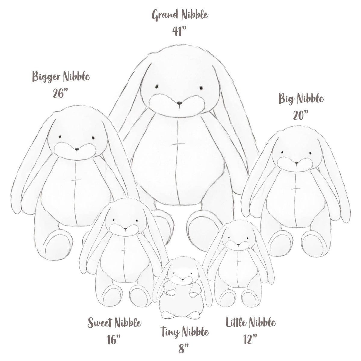 Tiny Nibble 8" Bunny - OLIVIA'S