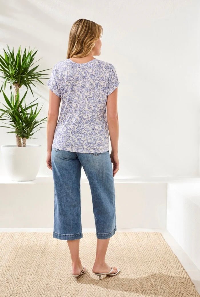 Tribal Cap Sleeve Wear Two Ways Top - OLIVIA'S