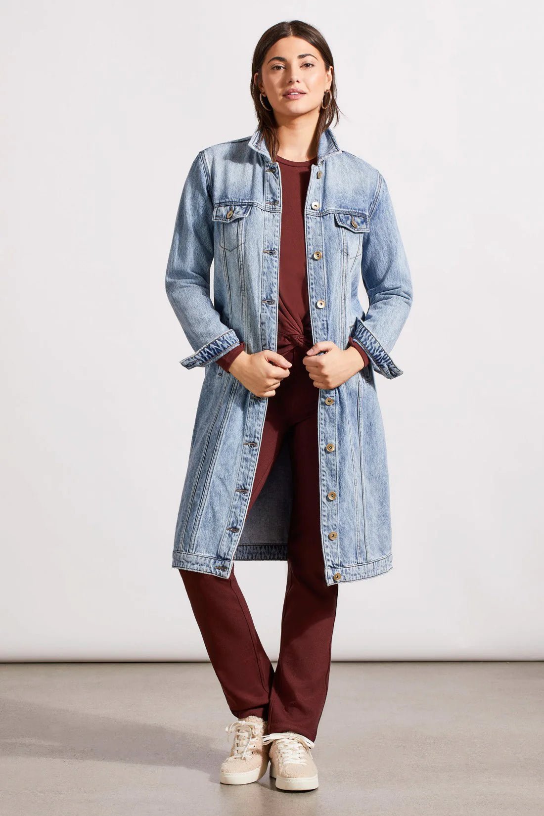 Tribal Denim Duster - OLIVIA'S