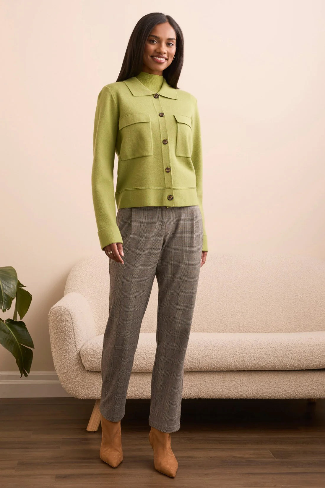Double Knit Sweater Cardigan