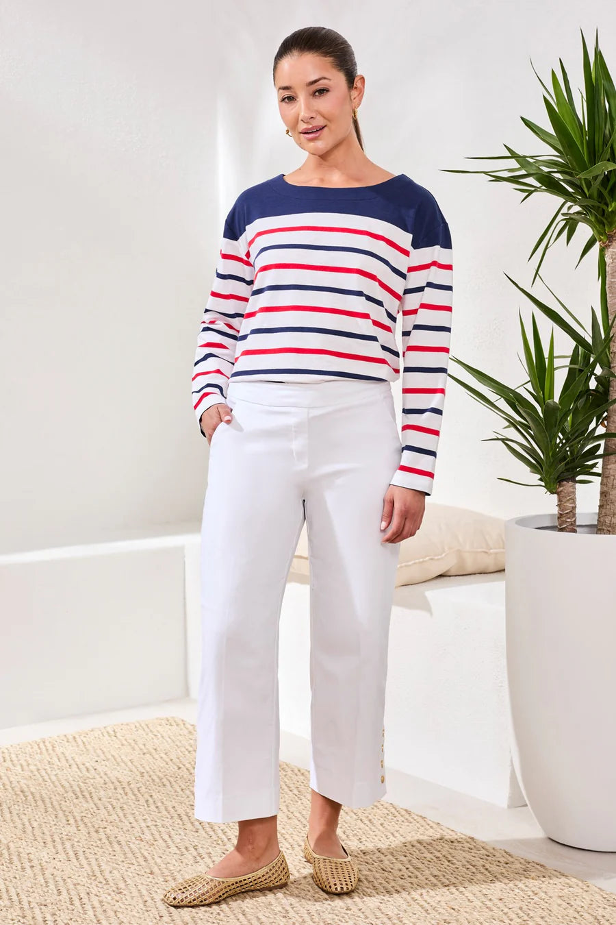 Flatten It Capri  wht