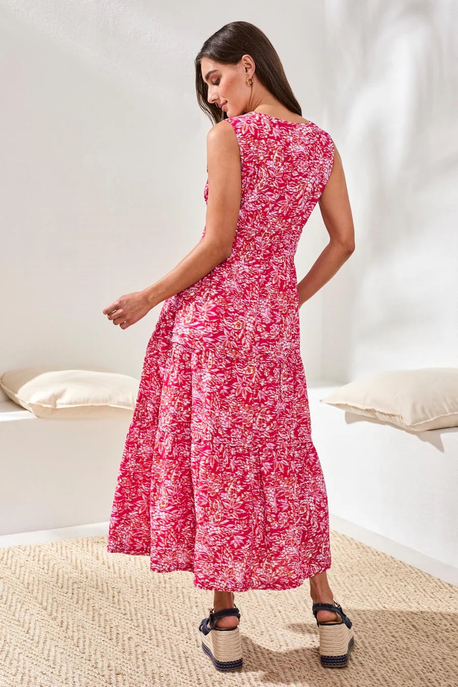 Tribal Floral Maxi Dress