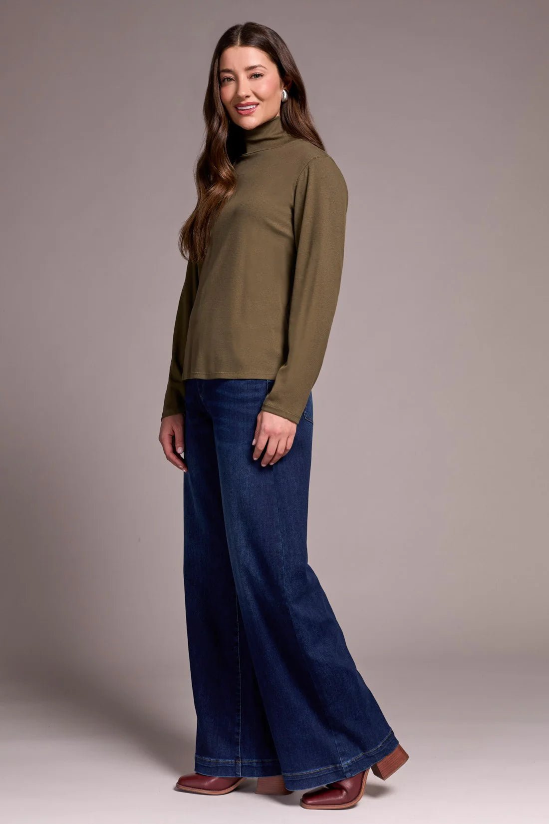 Tribal Long Sleeve Turtle Neck - OLIVIA'S