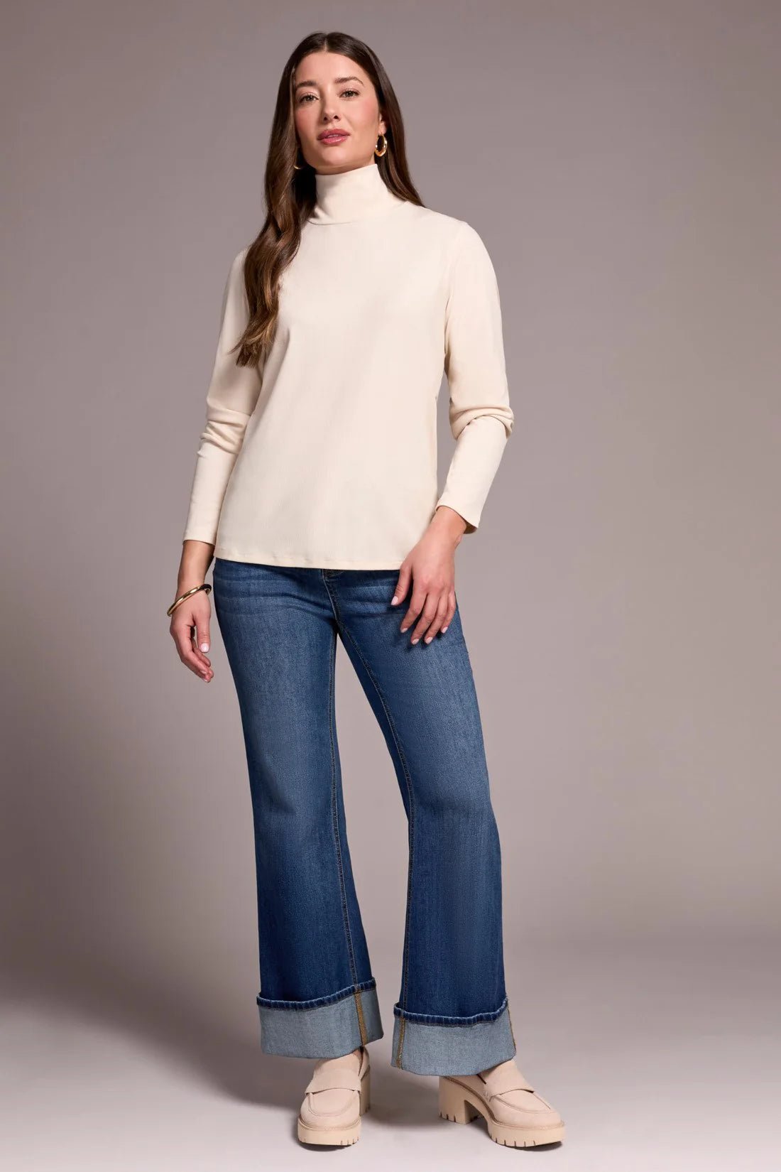 Tribal Long Sleeve Turtle Neck - OLIVIA'S