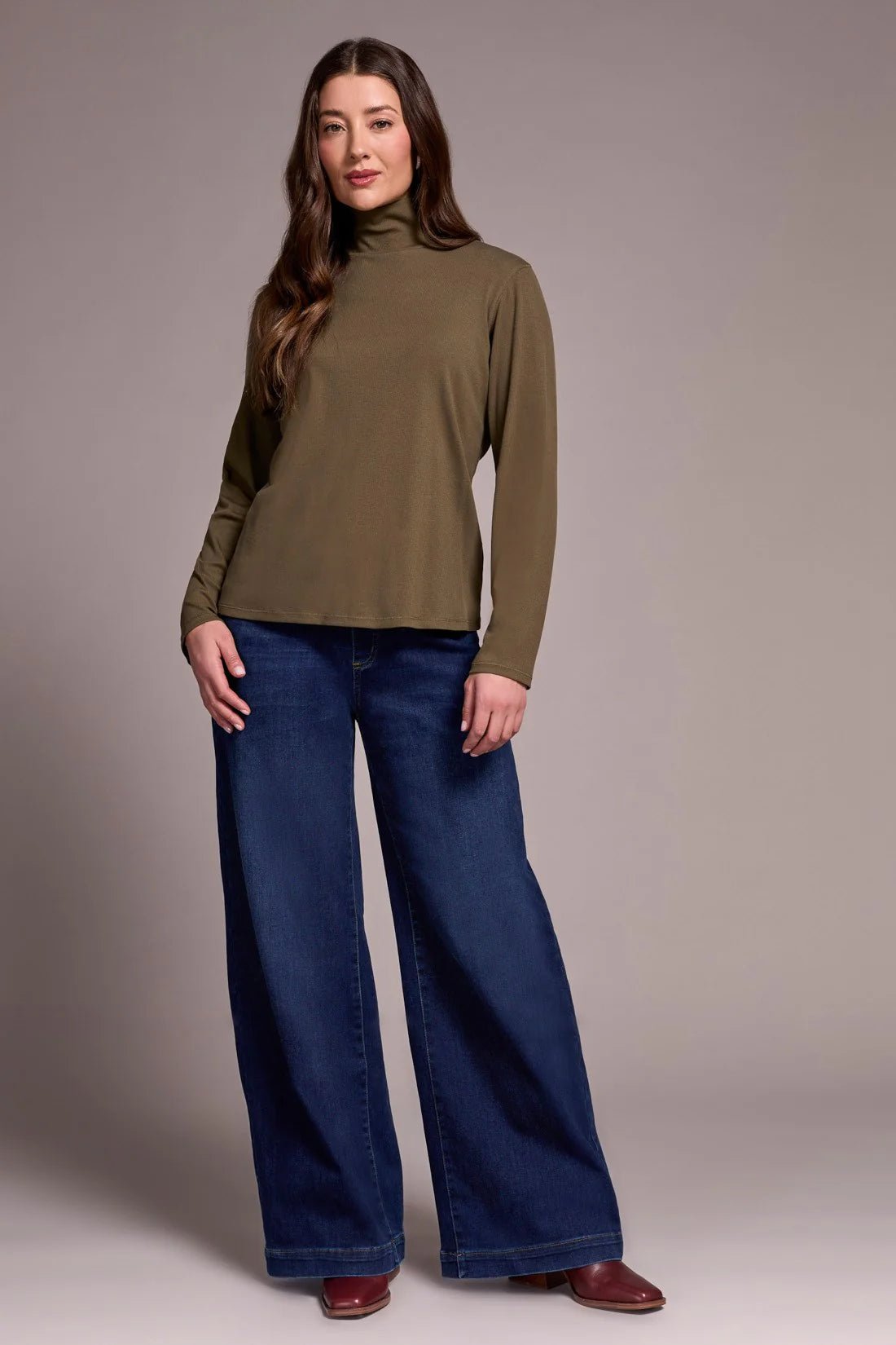 Tribal Long Sleeve Turtle Neck - OLIVIA'S