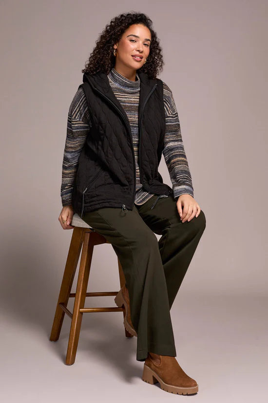 Quilted Cotton Hooded Vest