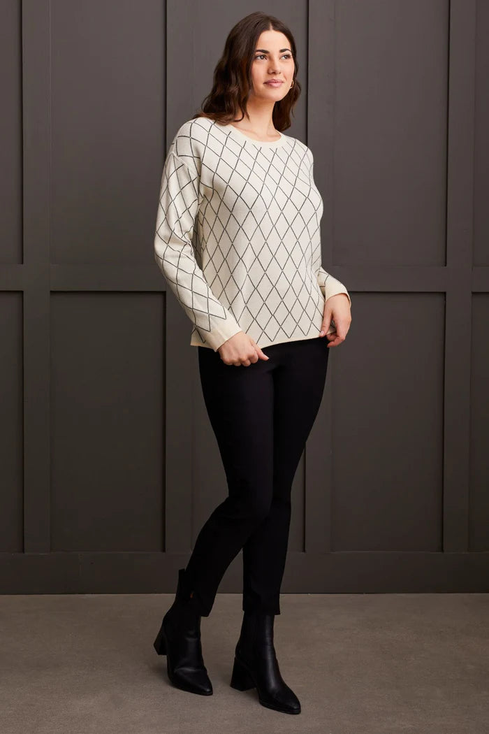 Reversible Cotton Crew Neck Sweater