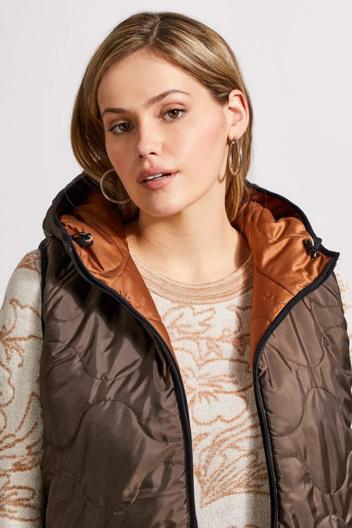 Reversible Hooded Puffer Vest