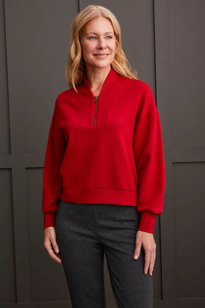 Techno Lux Dolman Top W/ Quarter Zip