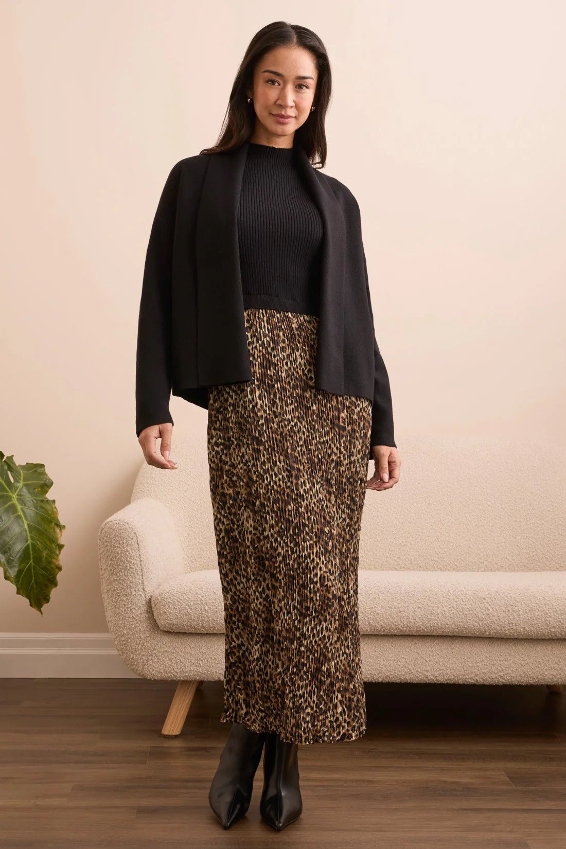 Tribal Shawl Collar Coatigan - OLIVIA'S