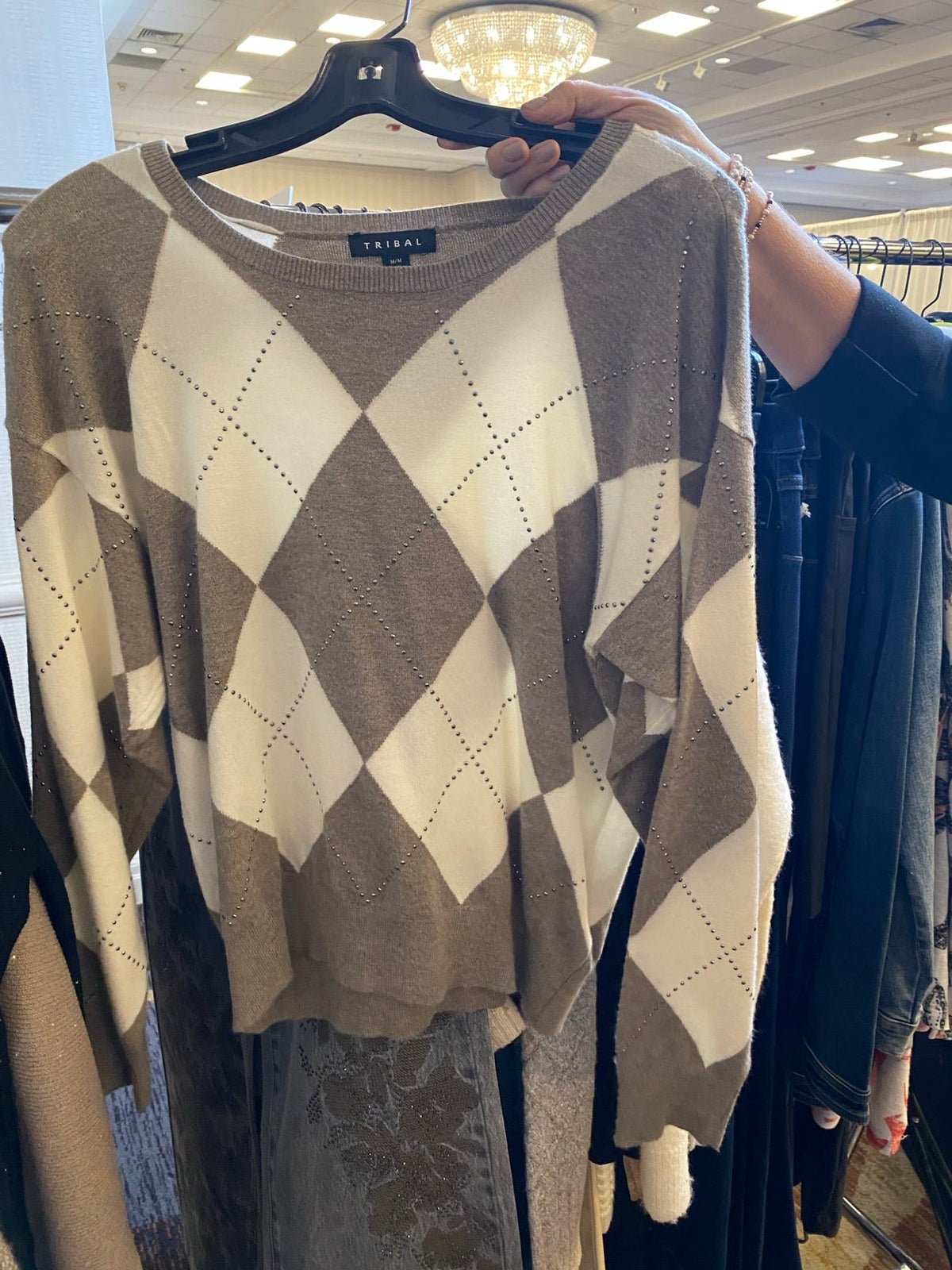 Tribal Women's Crew Neck Sweater - OLIVIA'S