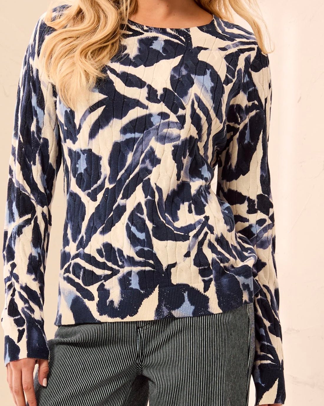 Tribal Women's Crew Neck Sweater - OLIVIA'S
